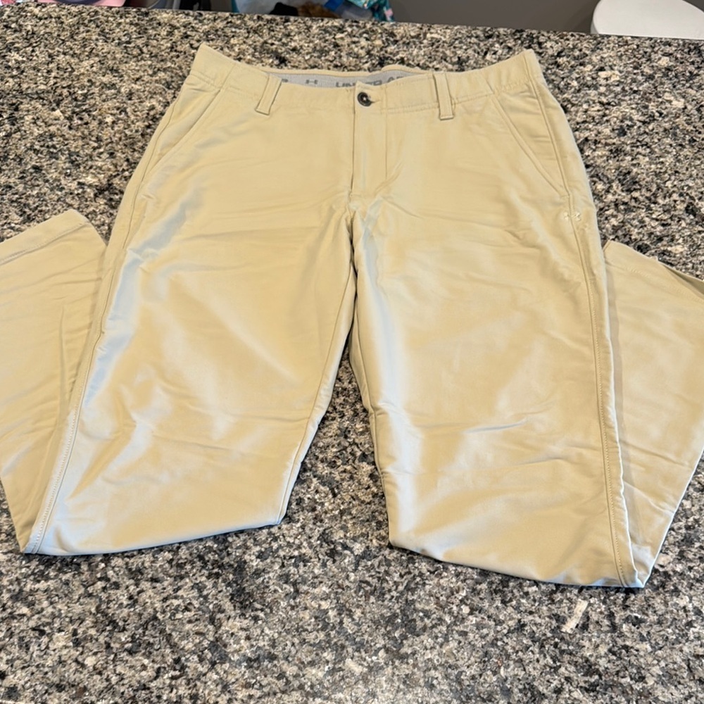 Men's Under Armour Tan Pants size 34/32